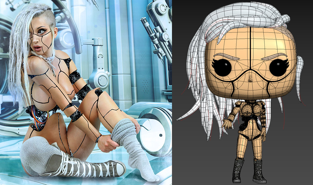 image Figurine Pop 3D Robot