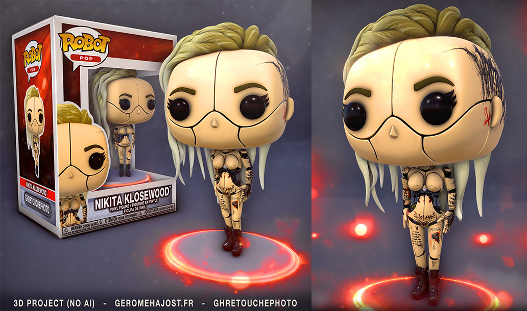 image Figurine Pop 3D Robot Nikita Klosewood
