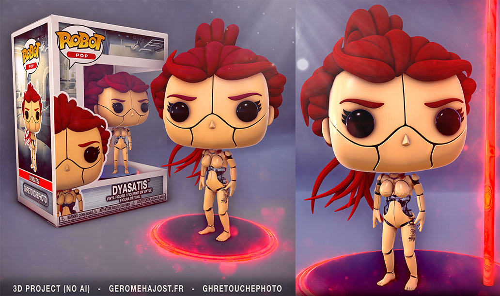 image Figurine Pop 3D Robot Dyasatis