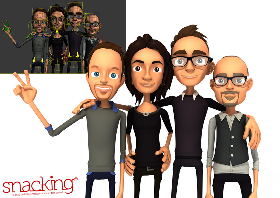 image France Snacking vidéo 3d